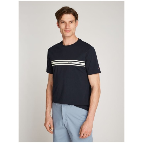 TOMMY HILFIGER Central chest stripe tee